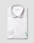 Eton White Bluebells Print Signature Twill Shirt