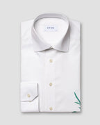 Eton White Bluebells Print Signature Twill Shirt