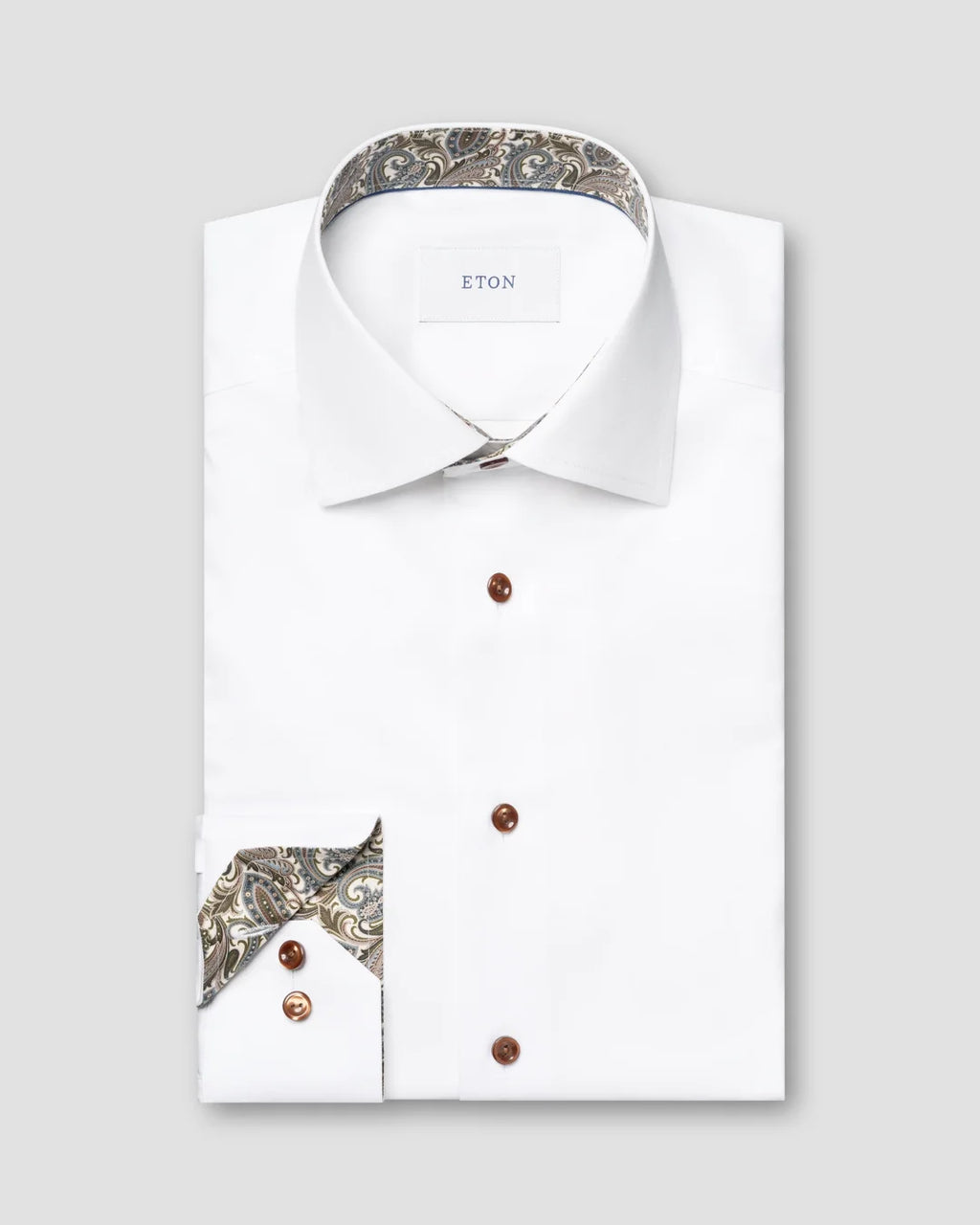 Eton Paisley Effect Signature Twill Shirt