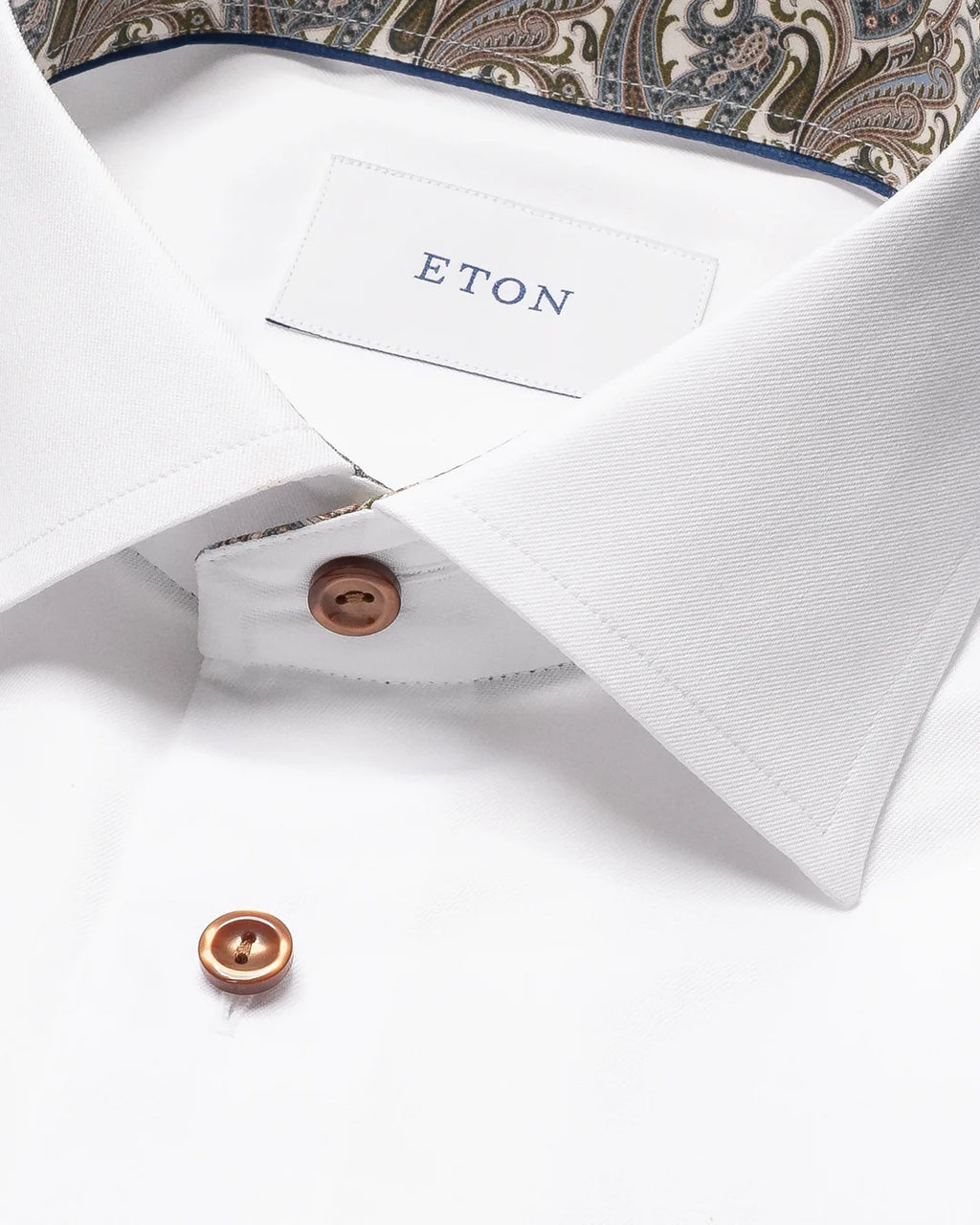 Eton Paisley Effect Signature Twill Shirt