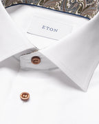 Eton Paisley Effect Signature Twill Shirt