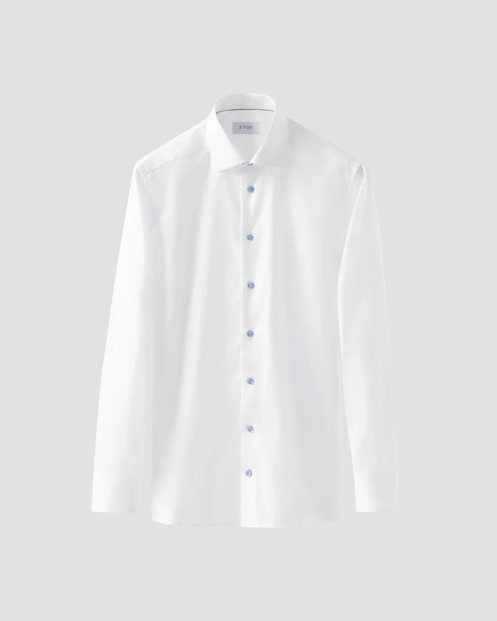 Eton Signature Twill Shirt with Light Blue Details