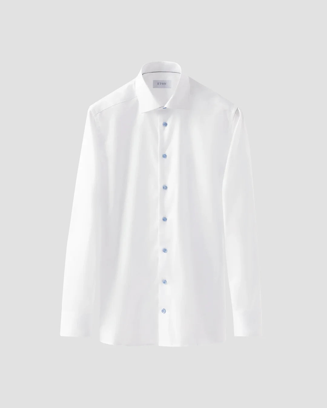 Eton Signature Twill Shirt with Light Blue Details