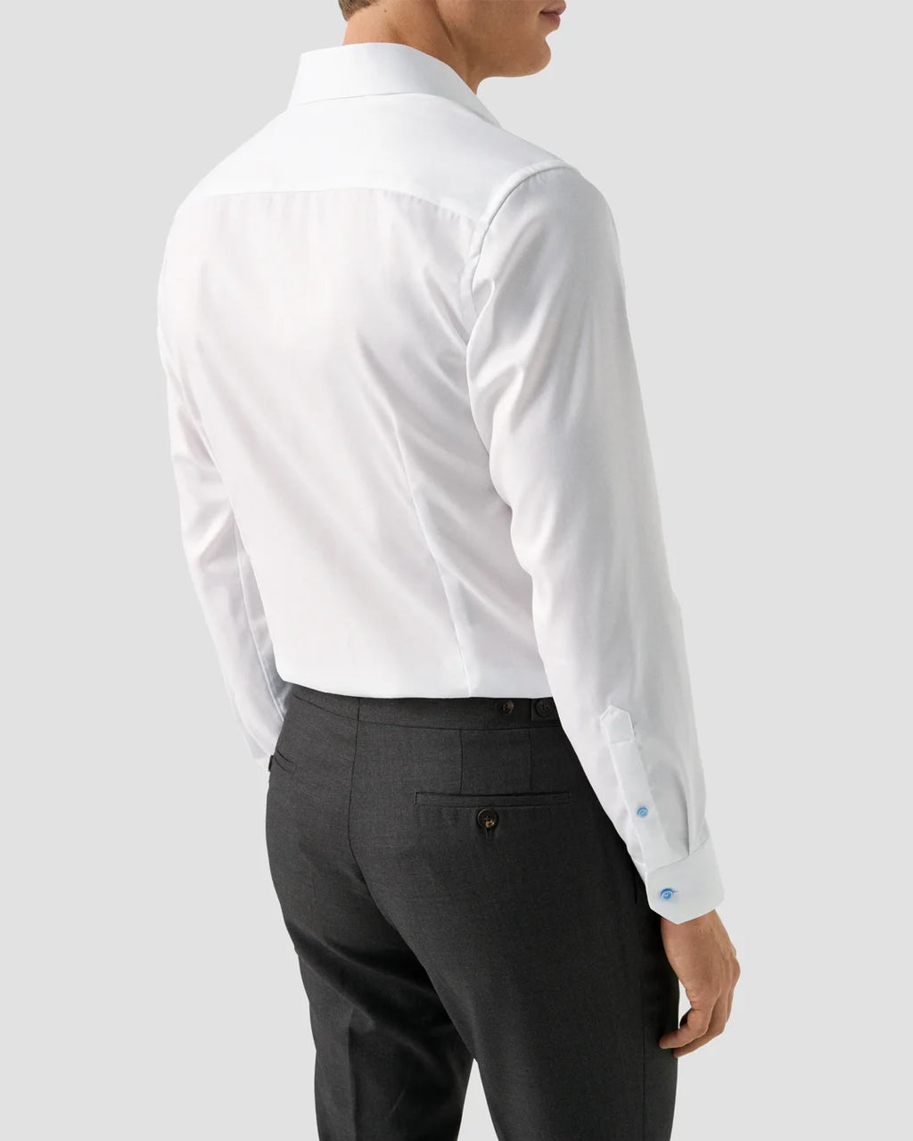 Eton Signature Twill Shirt with Light Blue Details
