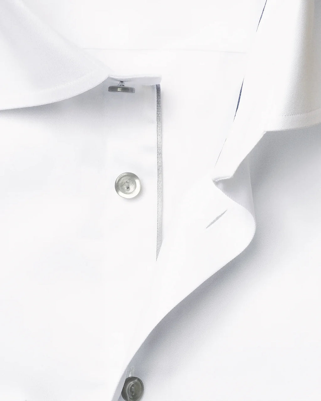 Eton Twill Shirt with Gray Detail