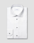 Eton Twill Shirt with Gray Detail