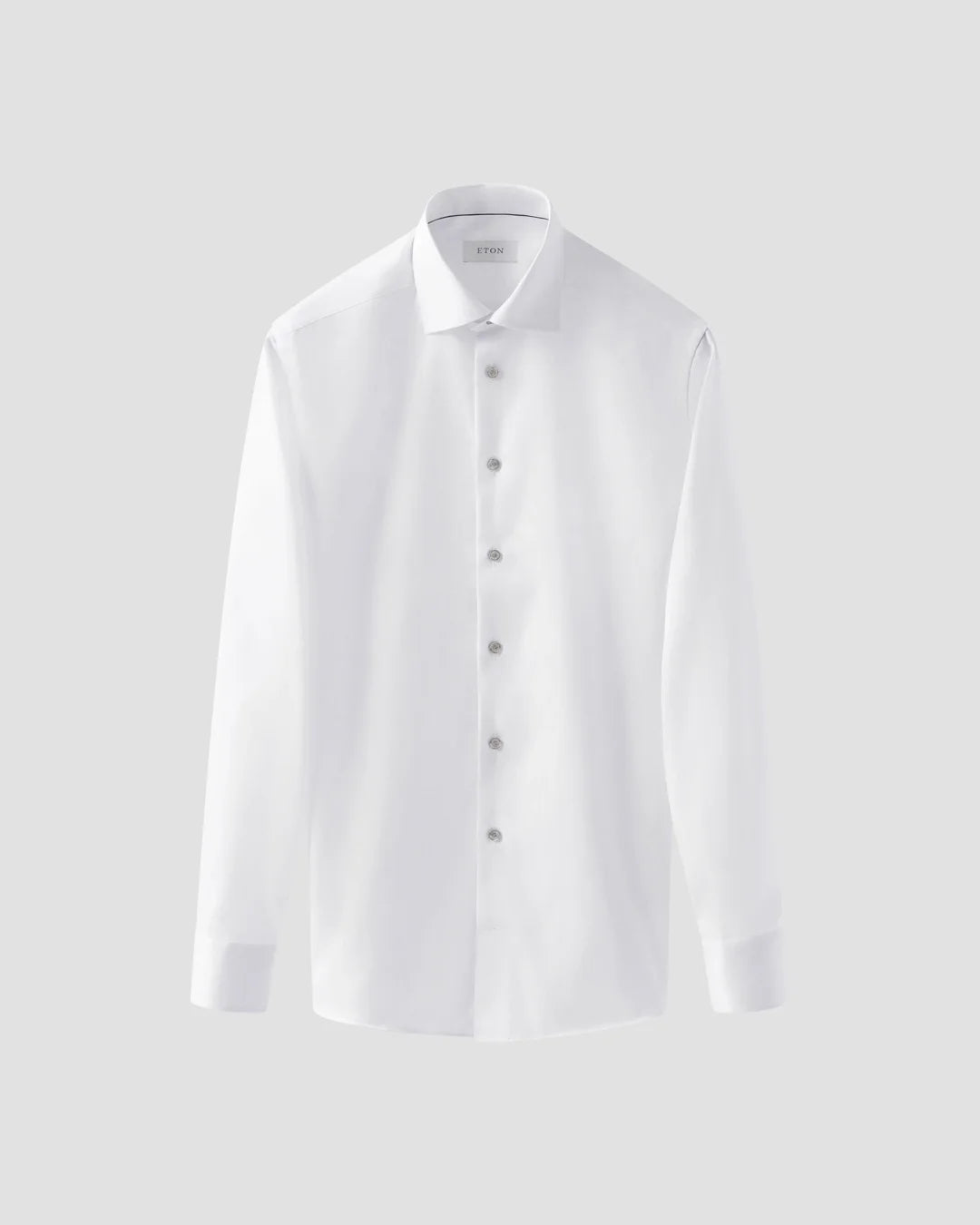 Eton Twill Shirt with Gray Detail
