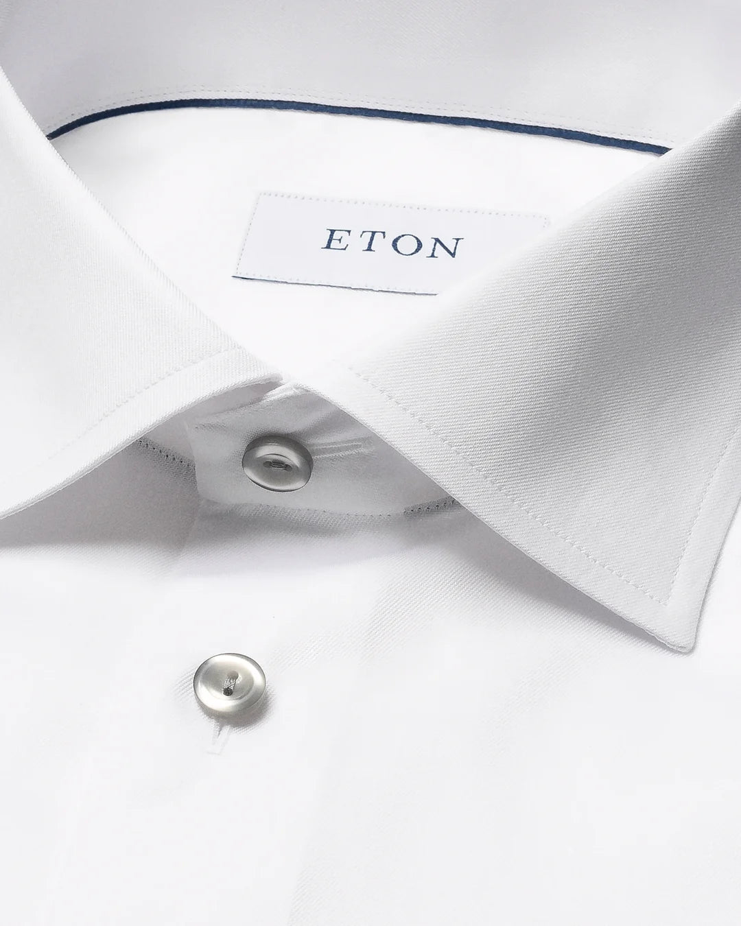 Eton Twill Shirt with Gray Detail