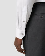 Eton Twill Shirt with Gray Detail