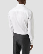 Eton Twill Shirt with Gray Detail