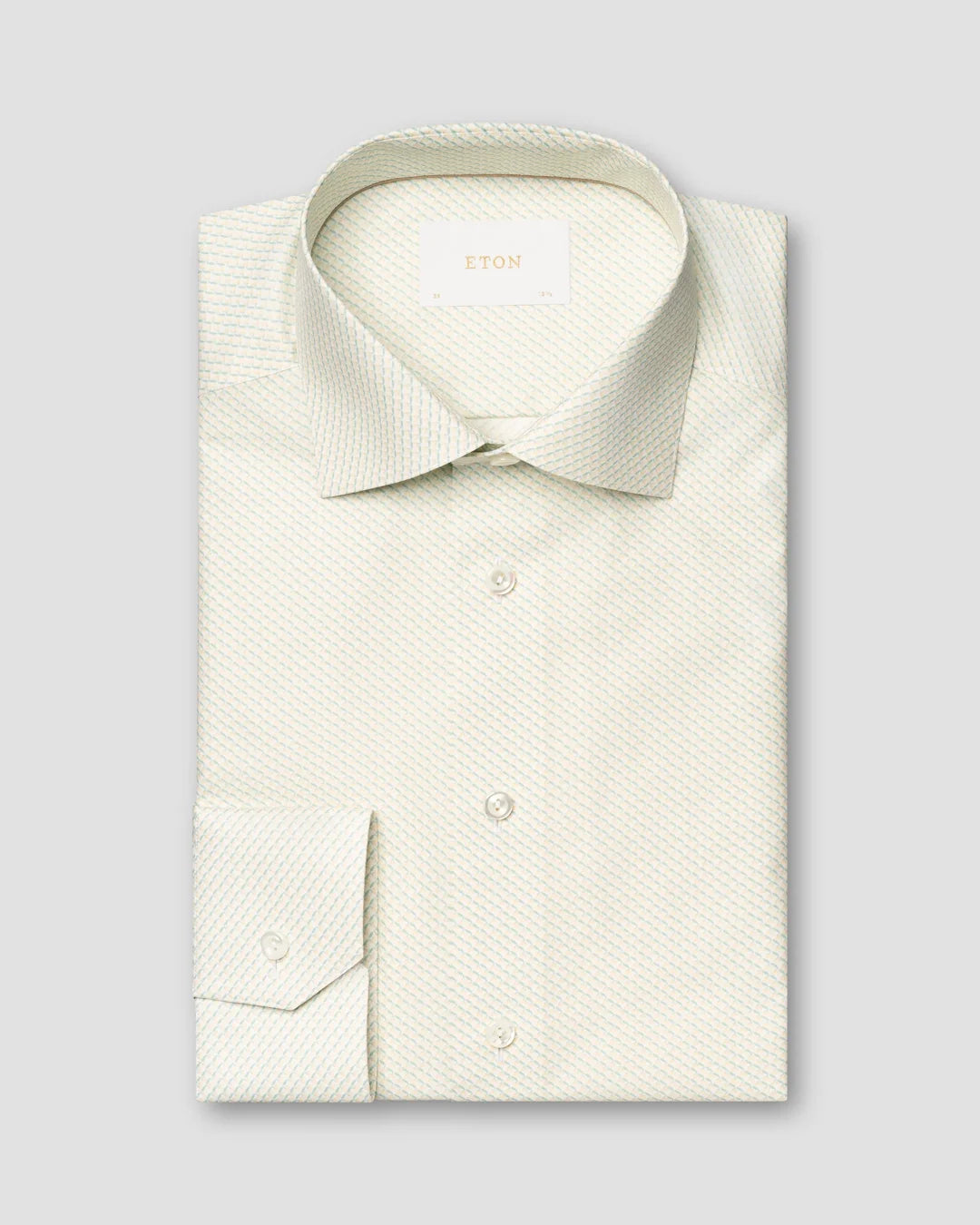 Eton Micro Print Fine Twill Shirt