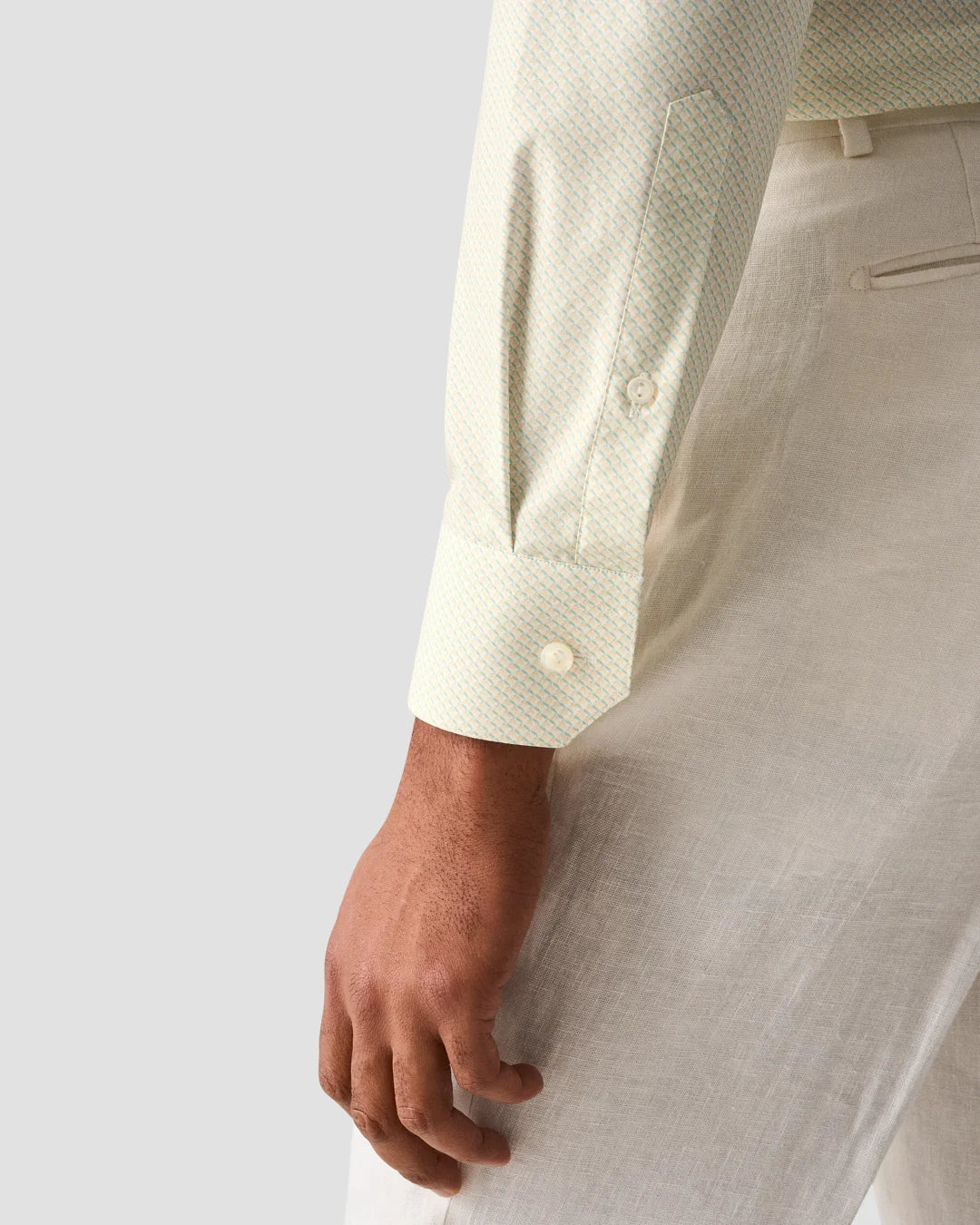 Eton Micro Print Fine Twill Shirt