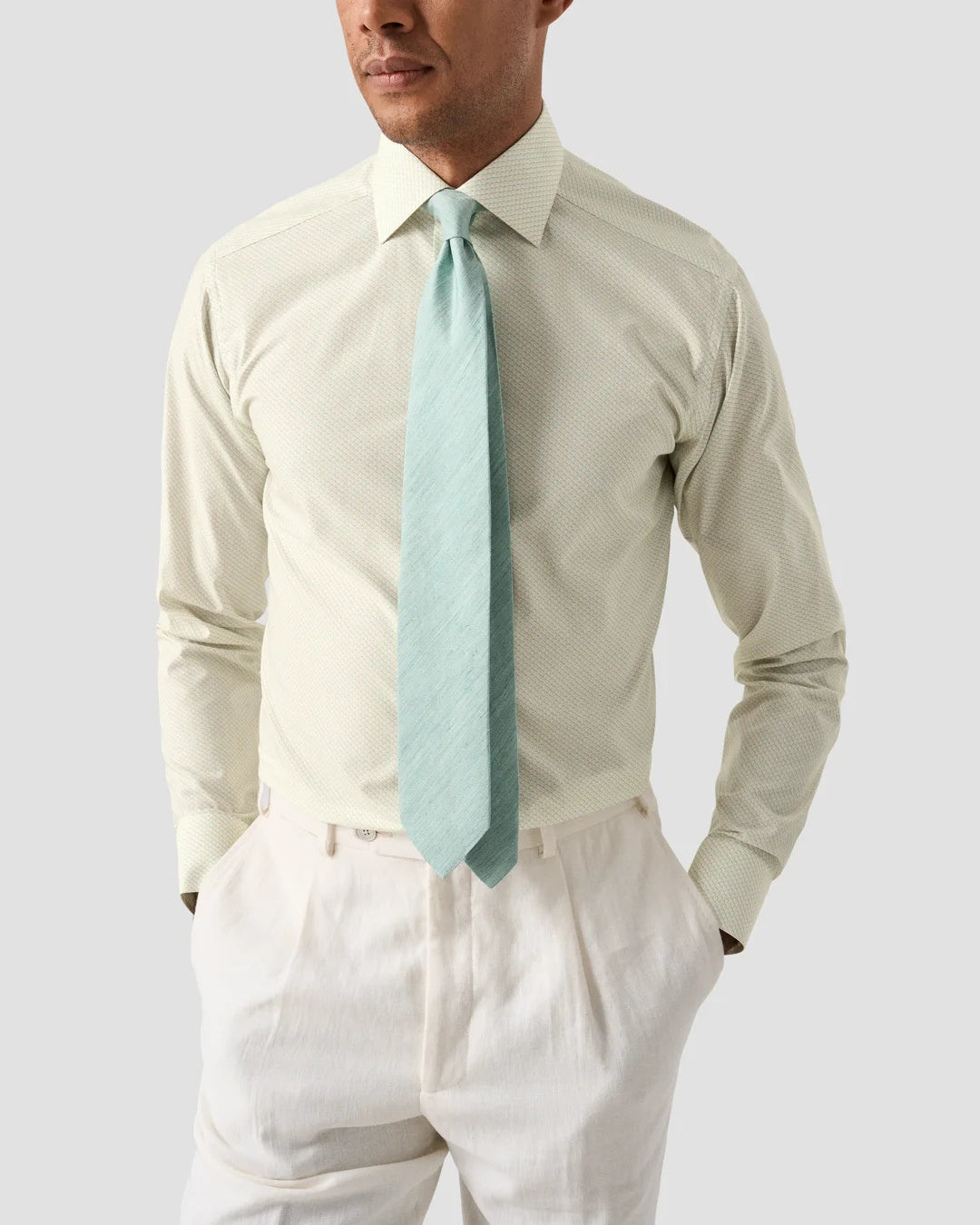 Eton Micro Print Fine Twill Shirt